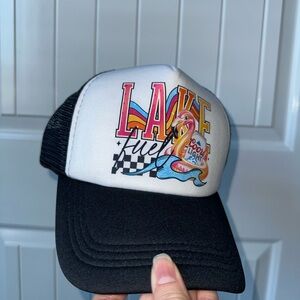 Colorful Graphic Lake Trucker Hat